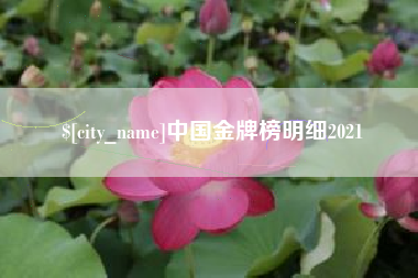蚌埠中国金牌榜明细2021
