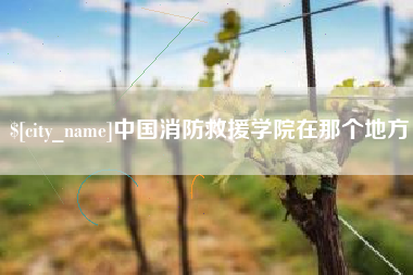 蚌埠中国消防救援学院在那个地方