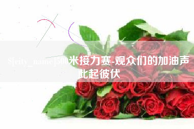 蚌埠500米接力赛-观众们的加油声此起彼伏