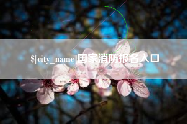 蚌埠国家消防报名入口