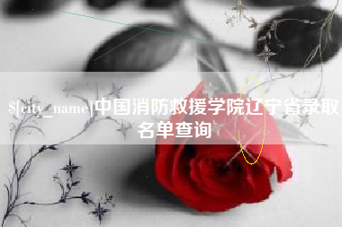 蚌埠中国消防救援学院辽宁省录取名单查询
