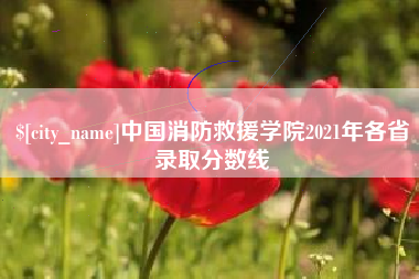 蚌埠中国消防救援学院2021年各省录取分数线