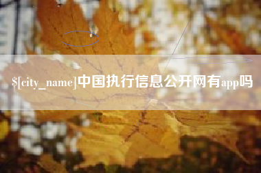 蚌埠中国执行信息公开网有app吗