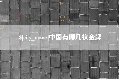 蚌埠中国有哪几枚金牌