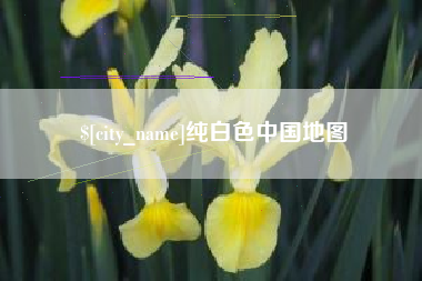 蚌埠纯白色中国地图