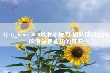 蚌埠5000米滑冰接力-团队成员之间的信任是成功的基石