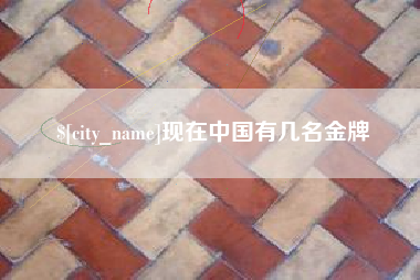 蚌埠现在中国有几名金牌