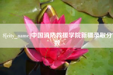 蚌埠中国消防救援学院新疆录取分数