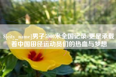 蚌埠男子5000米全国记录-更是承载着中国田径运动员们的热血与梦想