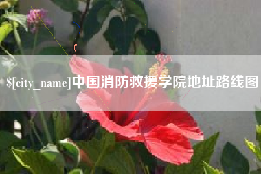 蚌埠中国消防救援学院地址路线图