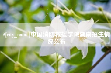 蚌埠中国消防救援学院湖南招生情况公布