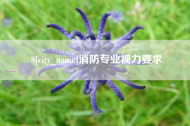 蚌埠消防专业视力要求