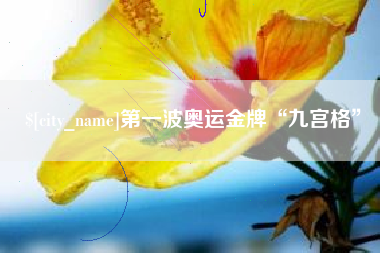 蚌埠第一波奥运金牌“九宫格”
