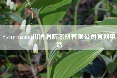 蚌埠川消消防器材有限公司官网电话