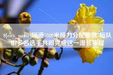 蚌埠短道5000米接力分配圈数-每队由多名选手共同完成这一漫长赛程
