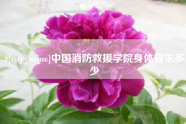 蚌埠中国消防救援学院身体要求多少