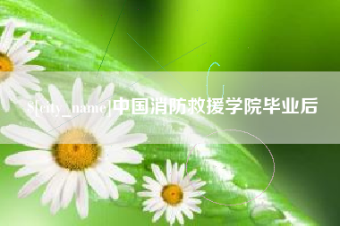 蚌埠中国消防救援学院毕业后