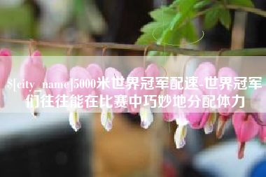 蚌埠5000米世界冠军配速-世界冠军们往往能在比赛中巧妙地分配体力