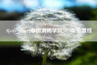 蚌埠中国消防学院2024年分数线