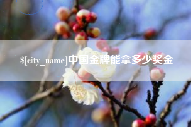 蚌埠中国金牌能拿多少奖金
