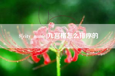 蚌埠九宫格怎么排序的
