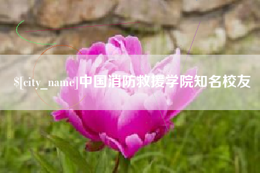 蚌埠中国消防救援学院知名校友