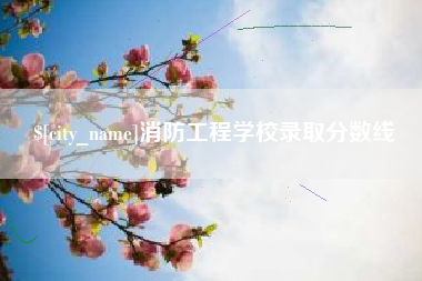 蚌埠消防工程学校录取分数线