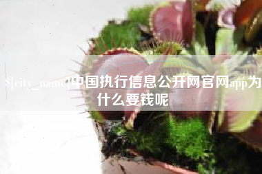 蚌埠中国执行信息公开网官网app为什么要钱呢