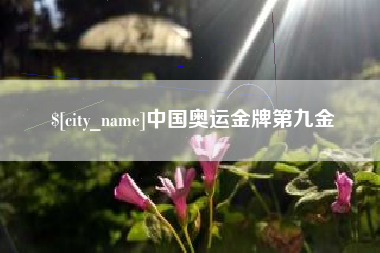 蚌埠中国奥运金牌第九金