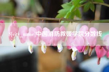 蚌埠中国消防救援学院分数线